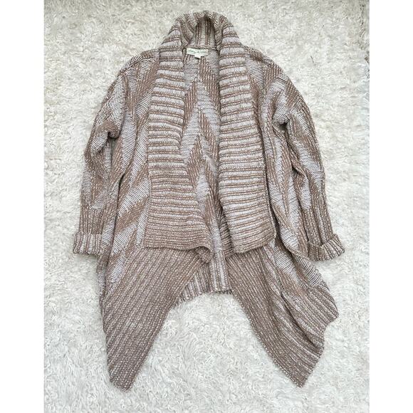 Anthropologie Cardigan Sweater Boho Hippie Rustic Cozy Winter Lounge Coastal - Picture 8 of 13
